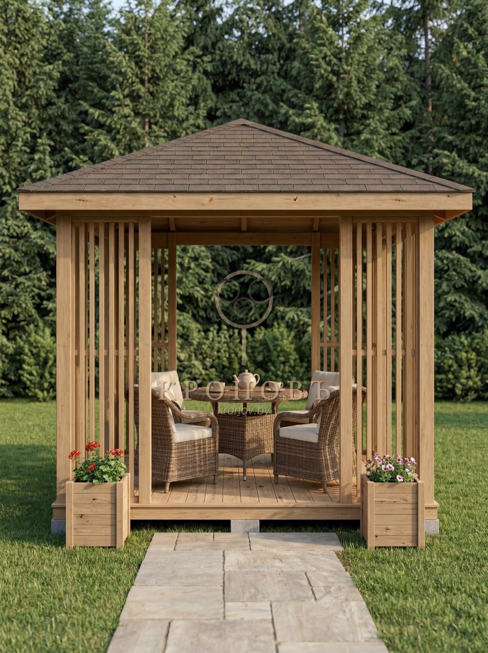 Эстетъ — семья в беседке