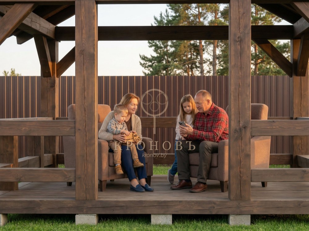 Беседка КР-008 «Дворъ» у клиента