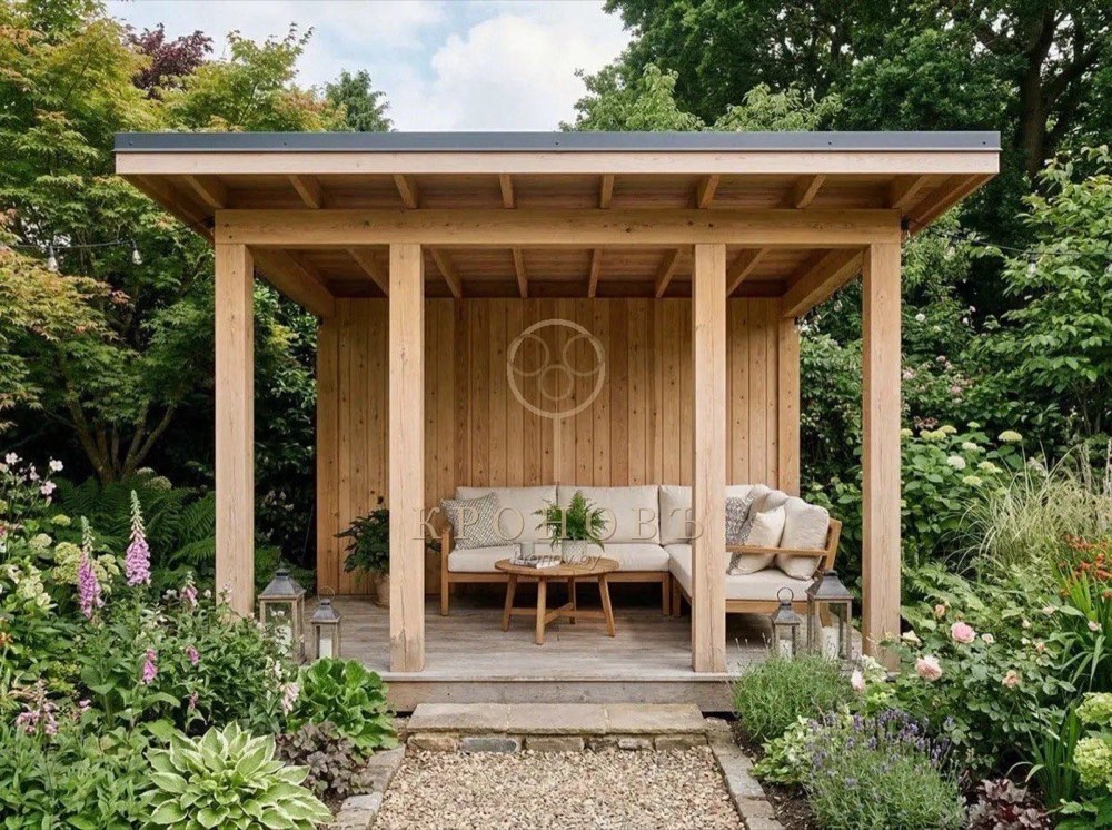 Беседка КРОНОВЪ в саду