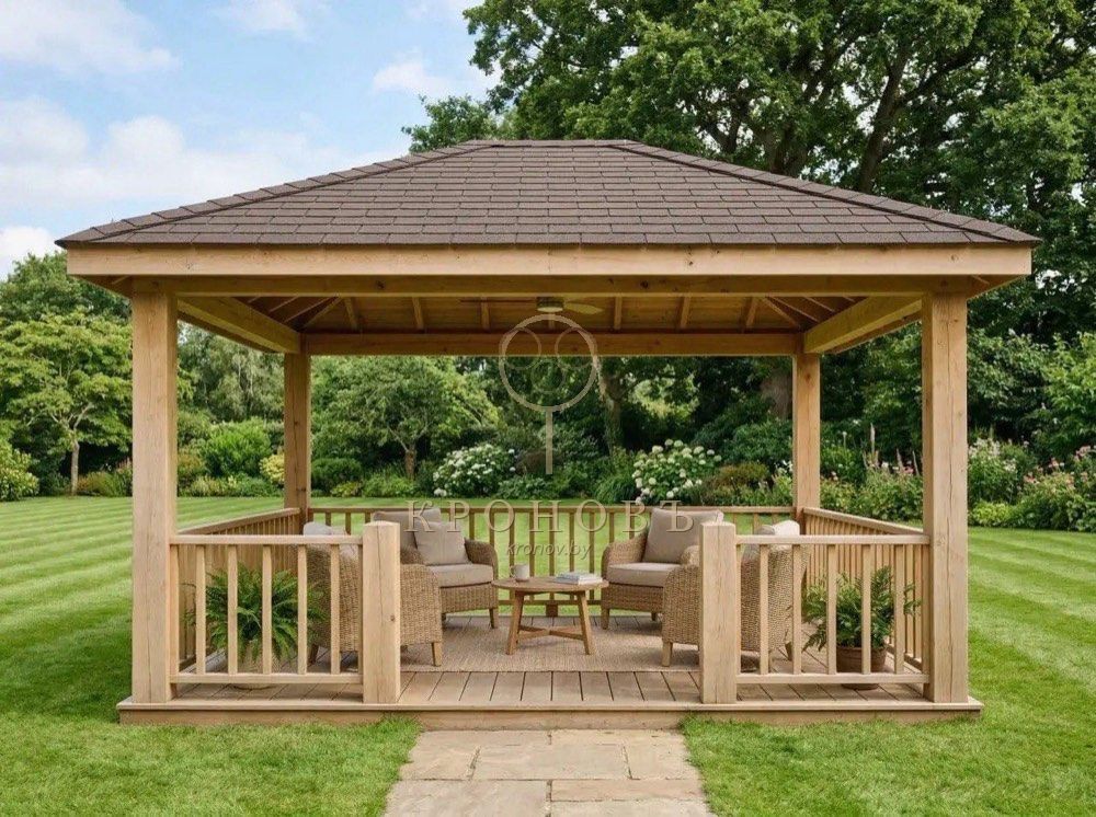 Беседка КРОНОВЪ — открытая с колоннами